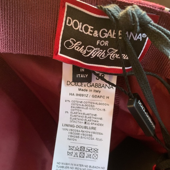 SOLD⛔️Authentic DOLCE & GABBANA GAME DAY LOGO BASEBALL CAP - Picture 13 of 15